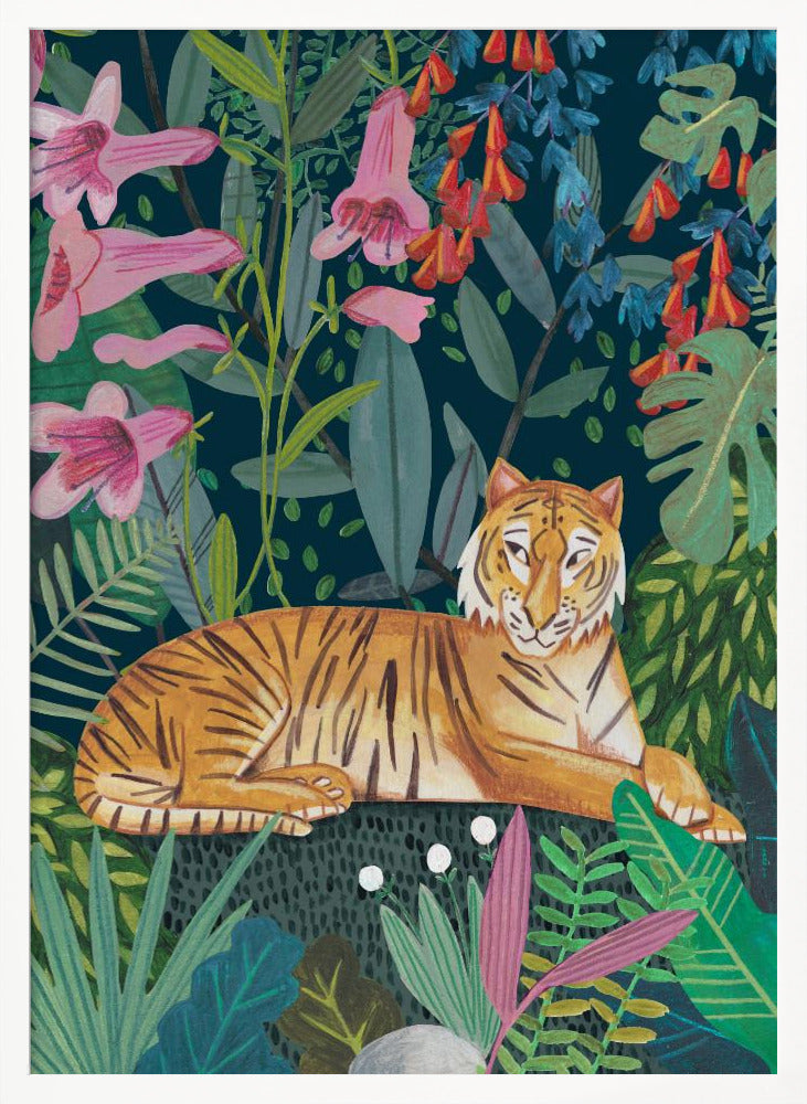 Tiger in the jungle Poster