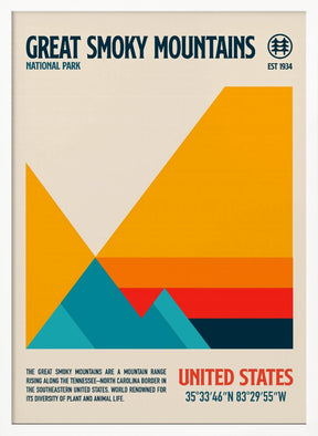 Great Smoky National Park Travel Poster Poster