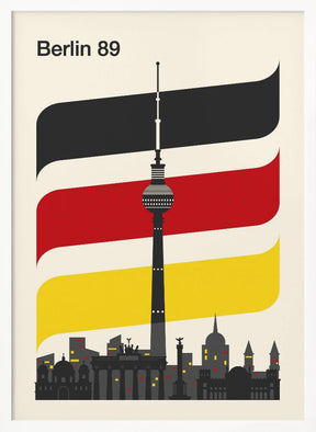 Berlin Retro Travel Print Poster