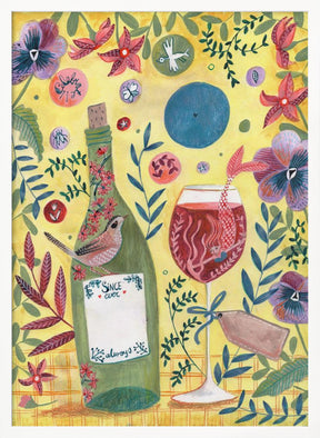 Mermaid Wine Poster