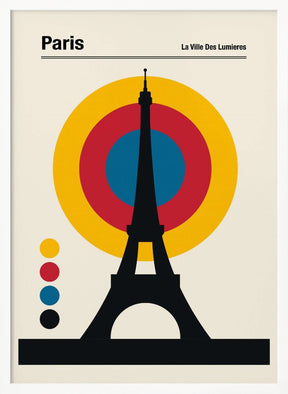 Paris Eiffel Tower Retro travel Print Poster