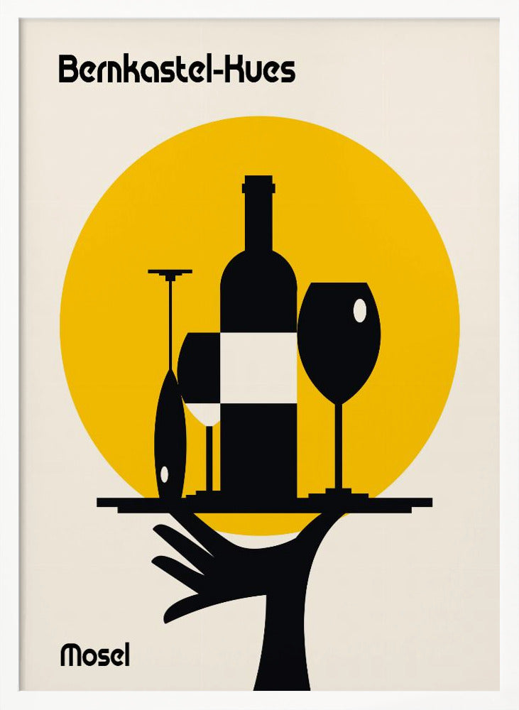 Mosel Wine Minimalist Print Poster