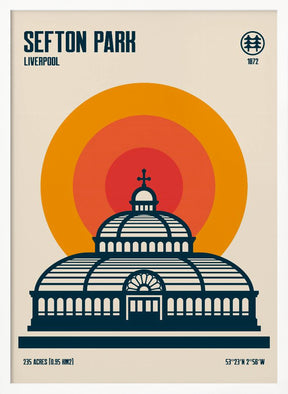 Sefton Park Palm House Travel Print Poster