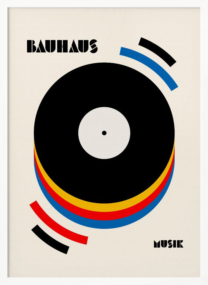 Bauhaus Musik Retro Illustration Poster