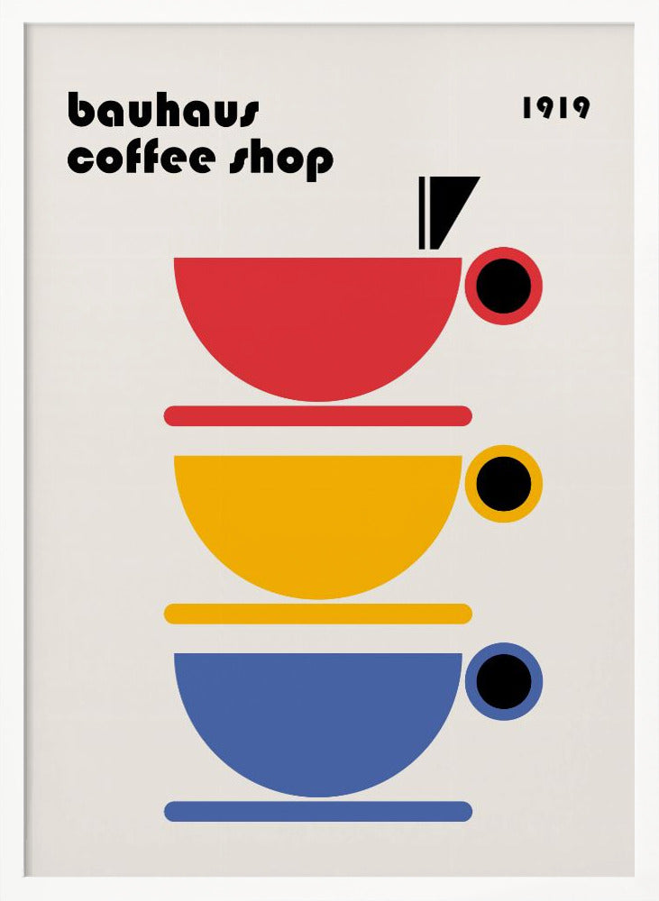 Bauhaus Coffee Minimalist Poster