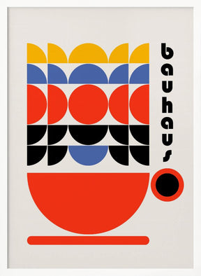 Bauhaus Coffee 70s Decor Poster