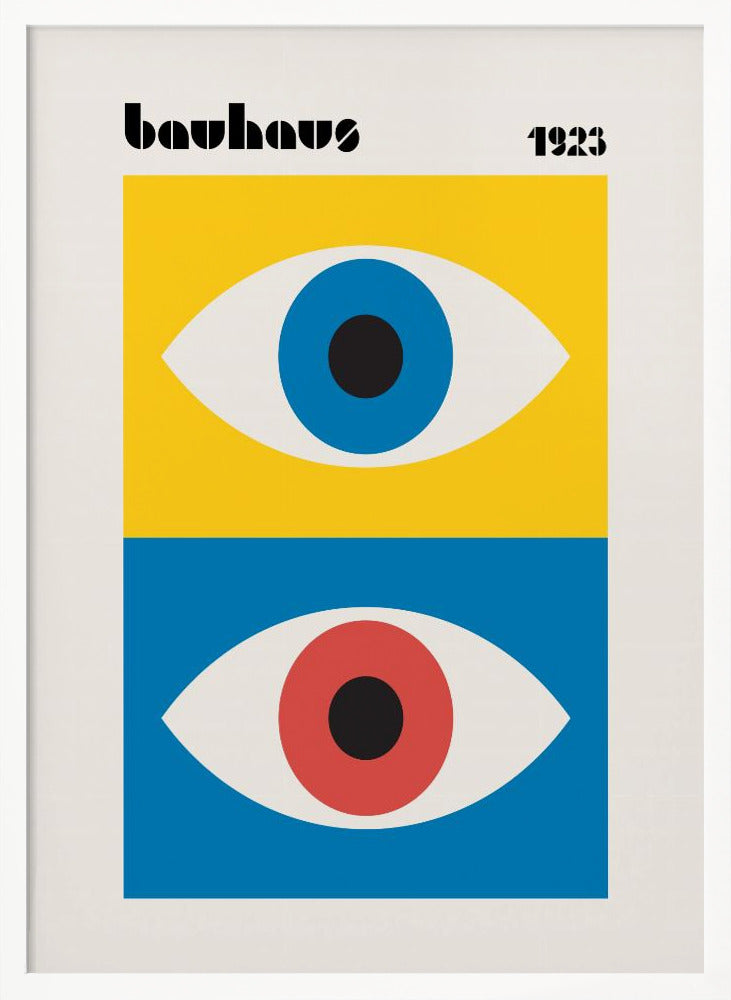 Bauhaus Eyes Abstract Poster