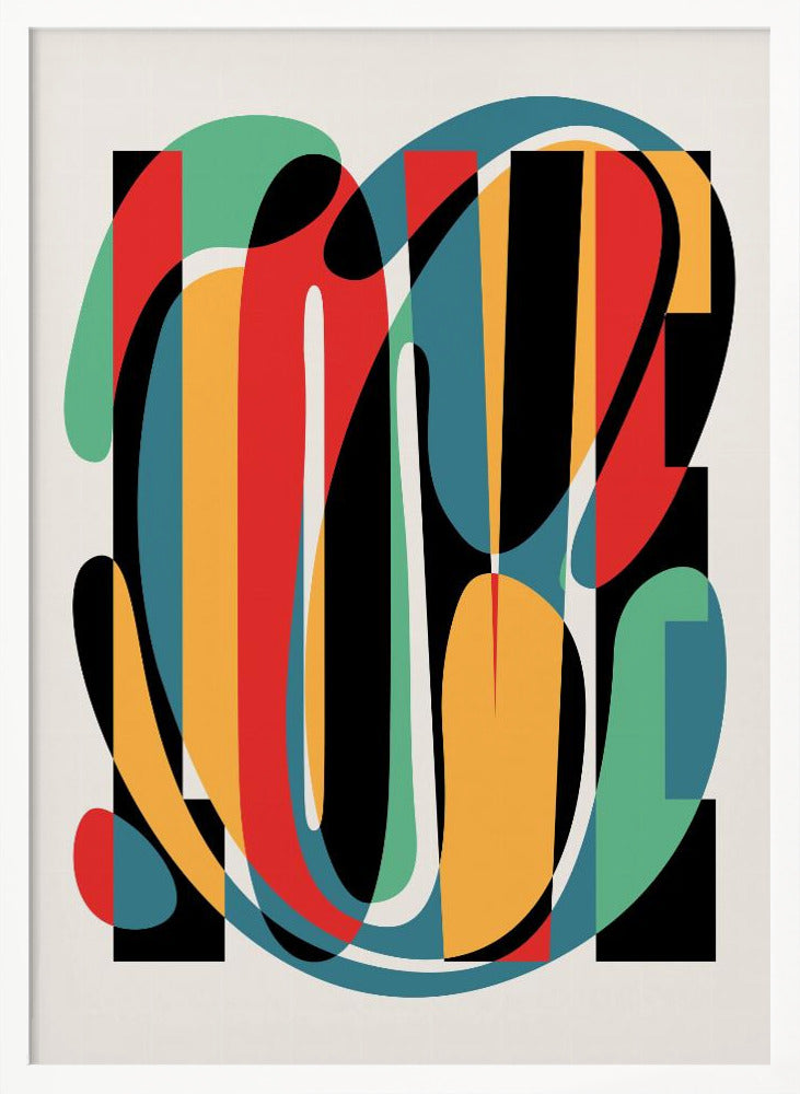 Love Abstract Design Poster