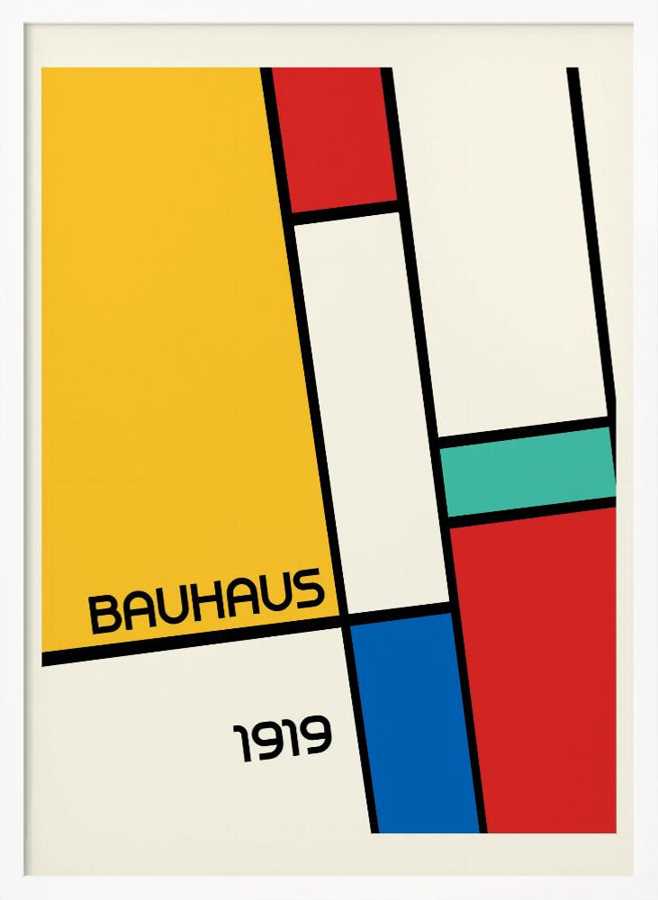 Bauhaus Geometric Design Retro Poster