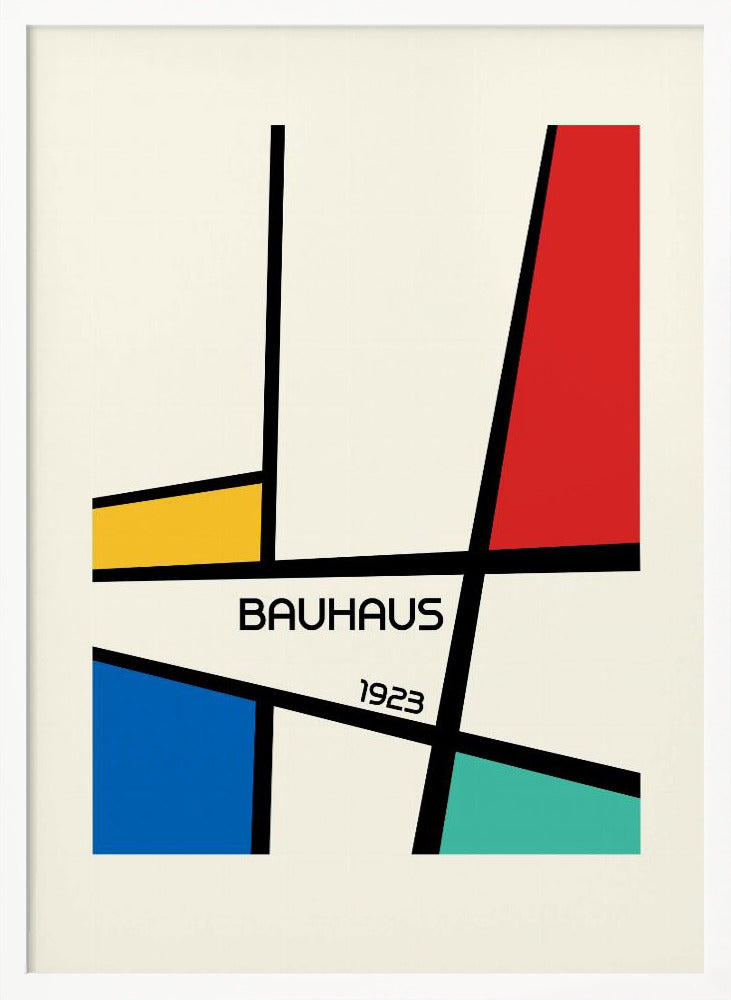 Bauhaus Geometric Design Retro Poster