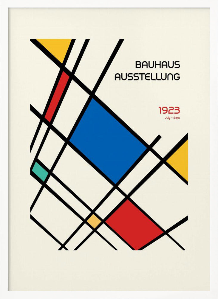 Bauhaus Geometric Design Retro Poster