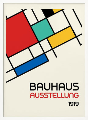 Bauhaus Geometric Design Retro Poster