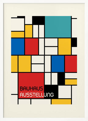 Bauhaus Geometric Design Retro Poster