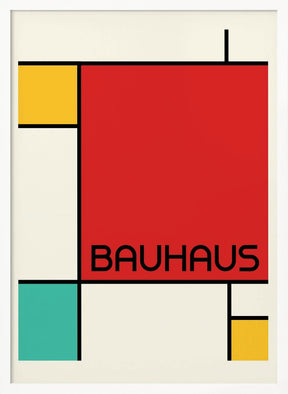 Bauhaus Geometric Design Retro Poster