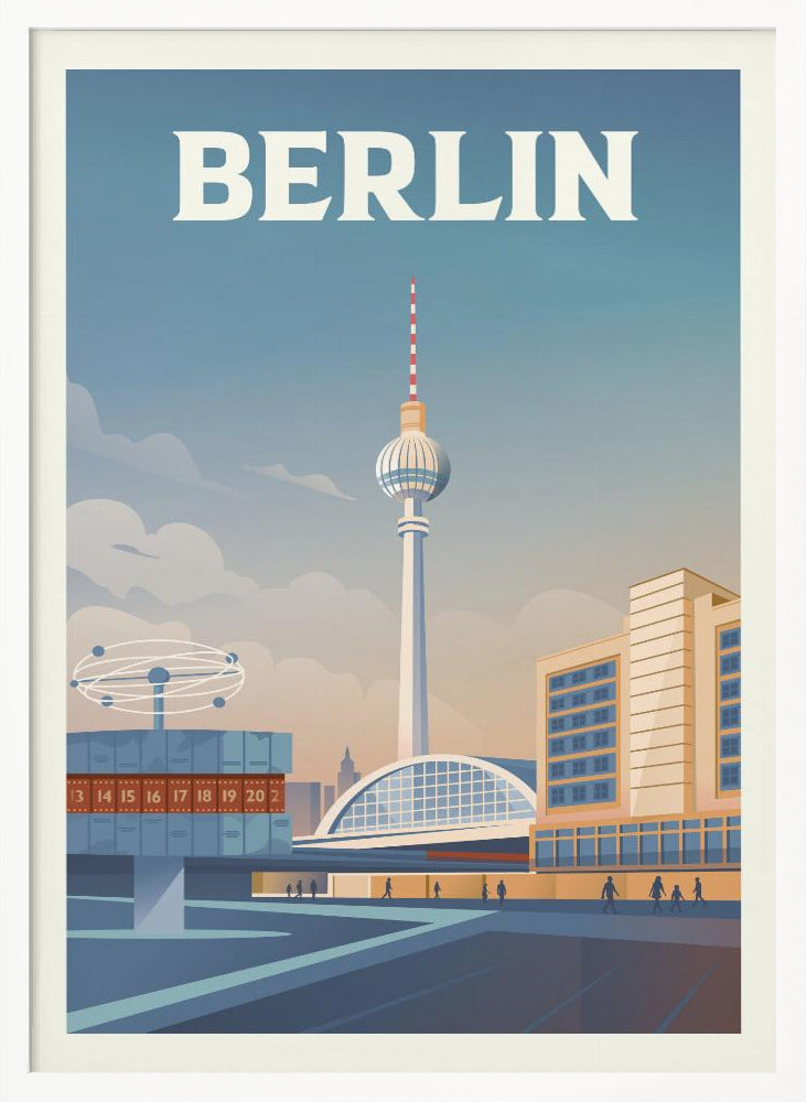 Berlin Cityscape Travel Print Poster