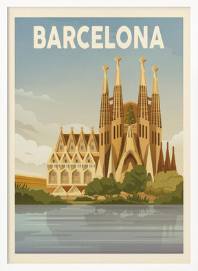 Barcelona Travel Print Poster