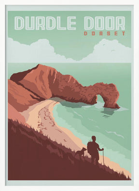 Durdle Door Dorset Travel Print Poster