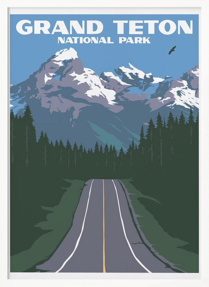 Grand Teton National Park Travel Print Poster