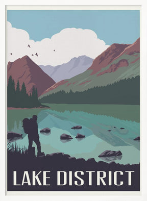 Lake District Travel Print Poster