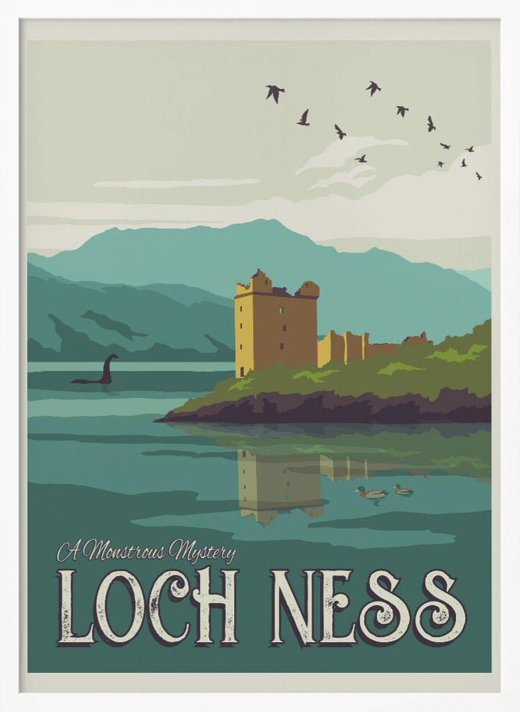 Loch Ness Travel Print Poster