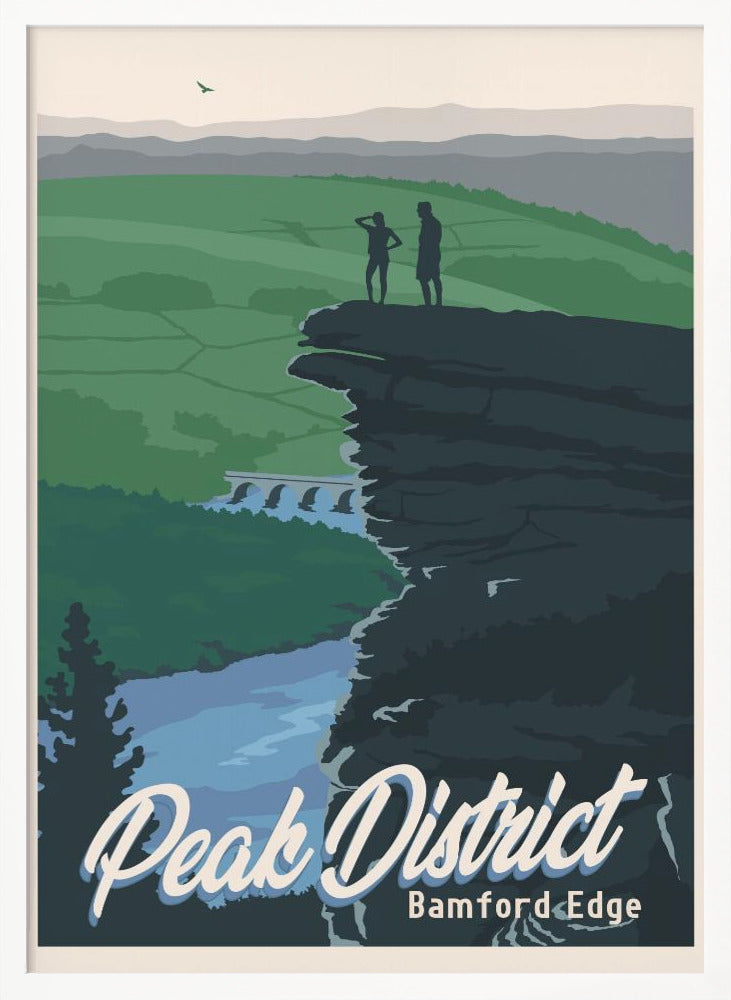 Peak District National Park Travel Print Poster