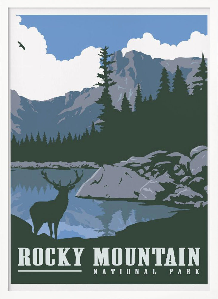 Rocky Mountain National Park Travel Print Poster