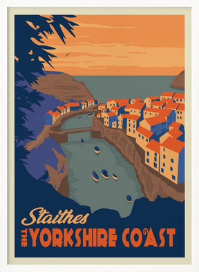 Staithes Yorkshire Travel Print Poster