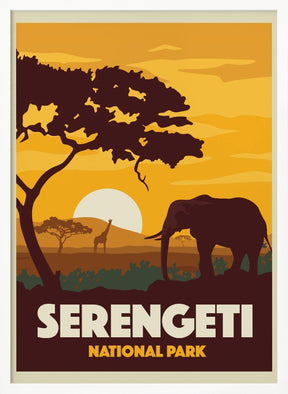 Serengeti National Park Travel Print Poster