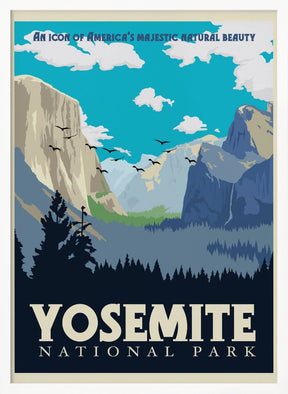 Yosemite National Park Travel Print Poster