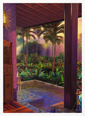 Rainforest Infinity Pool Art Print (a1) Poster