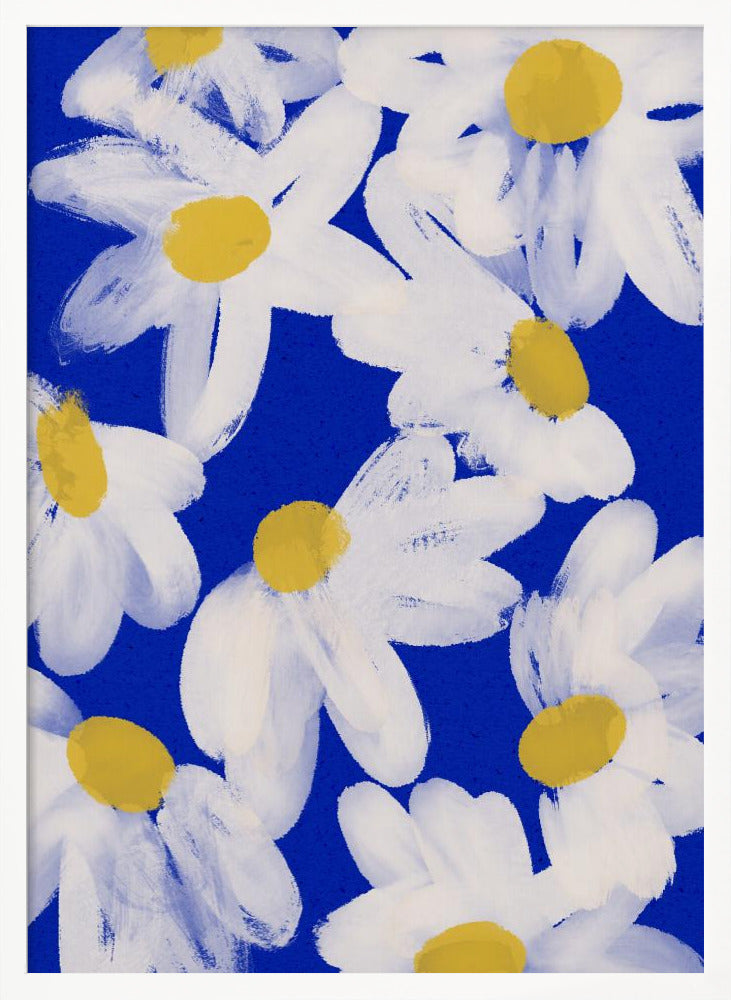 Floating Daisies Poster