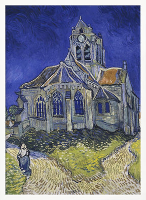 Vincent Van Gogh's the Church At Auvers (1890) Poster