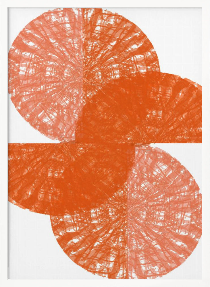 Orange Circle Fans 1 Poster