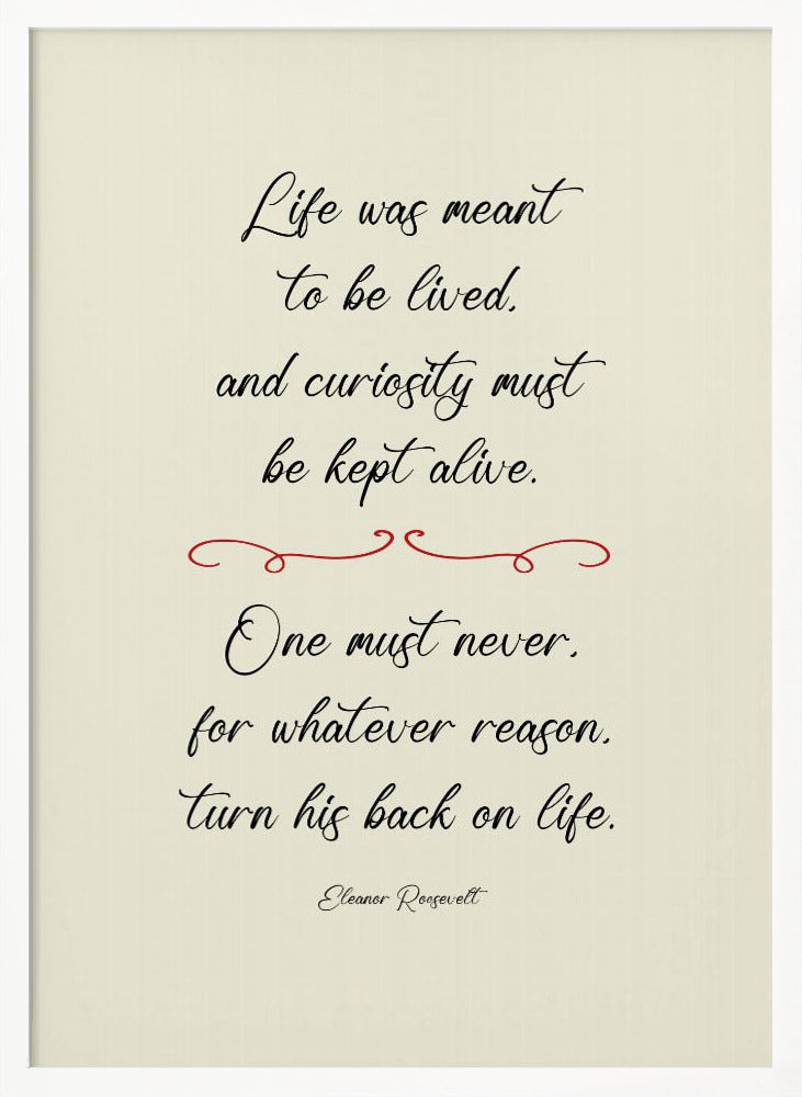 Eleanor Roosevelt quote Poster