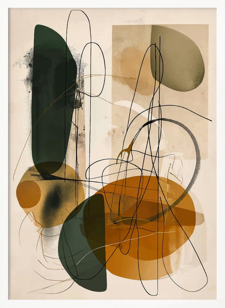 Abstract Beige No 1 Poster