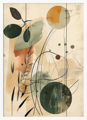 Abstract Beige No 2 Poster