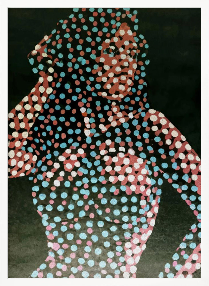 Woman in dots Poster