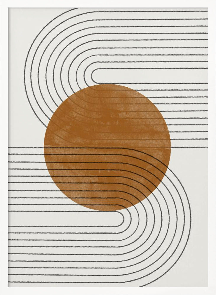 Beige and Brown Balance No.3 Poster