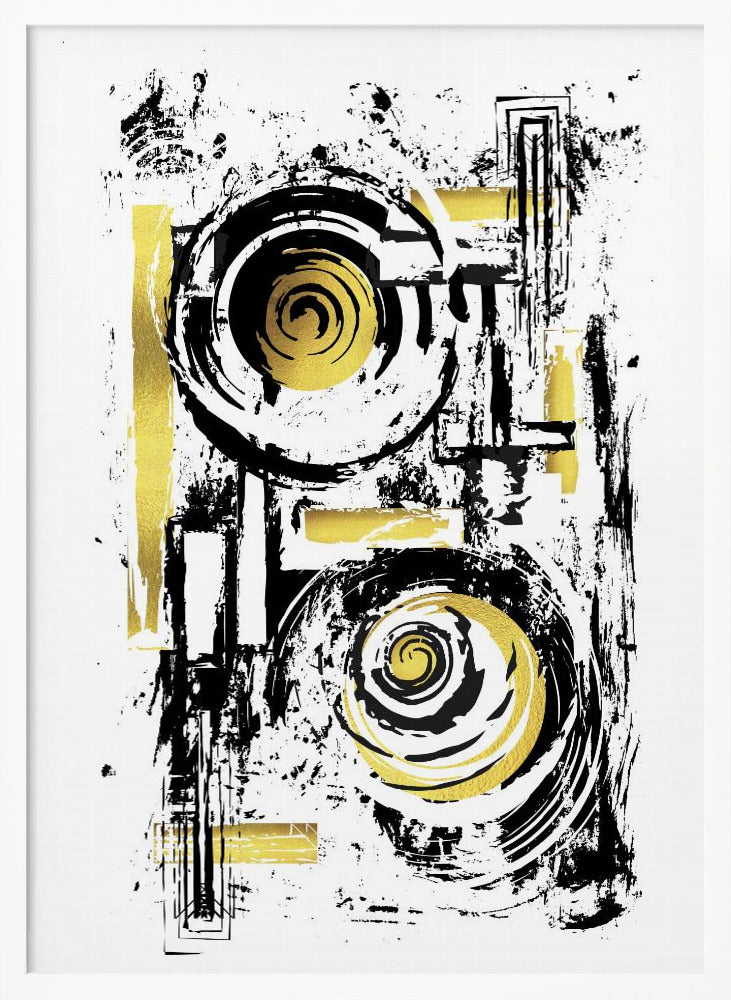 ABSTRACT ART Hard Working Poster