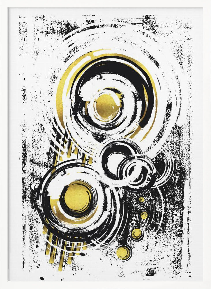 ABSTRACT ART Orbits Poster
