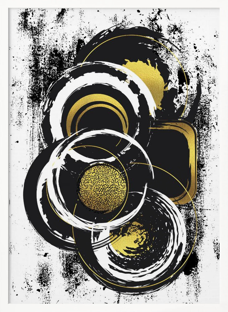 ABSTRACT ART Solid shapes Poster