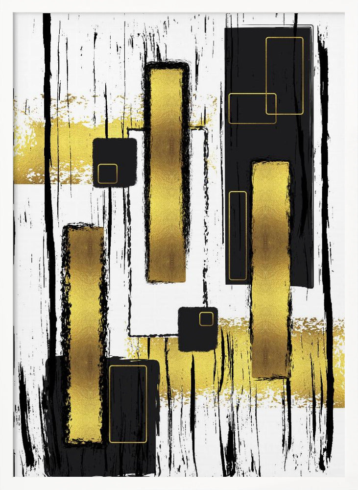 ABSTRACT ART Lively geometric fun Poster