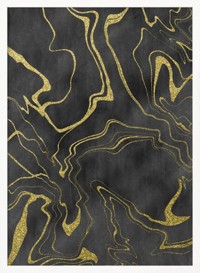 Golden Flows No. 11 Poster