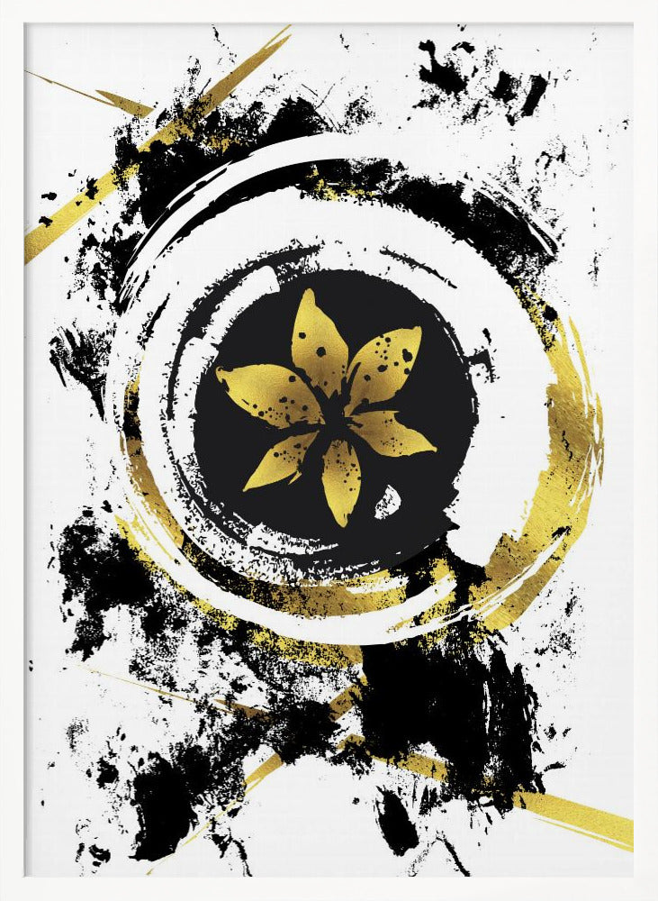 ABSTRACT ART Flower Poster