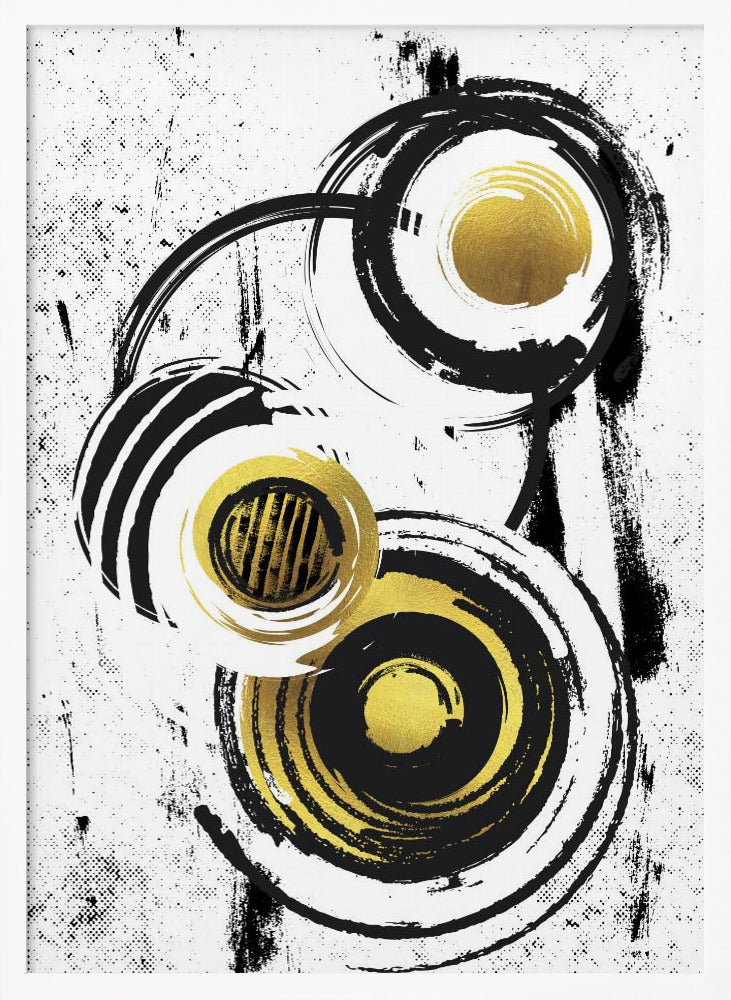 ABSTRACT ART Rotating circles Poster