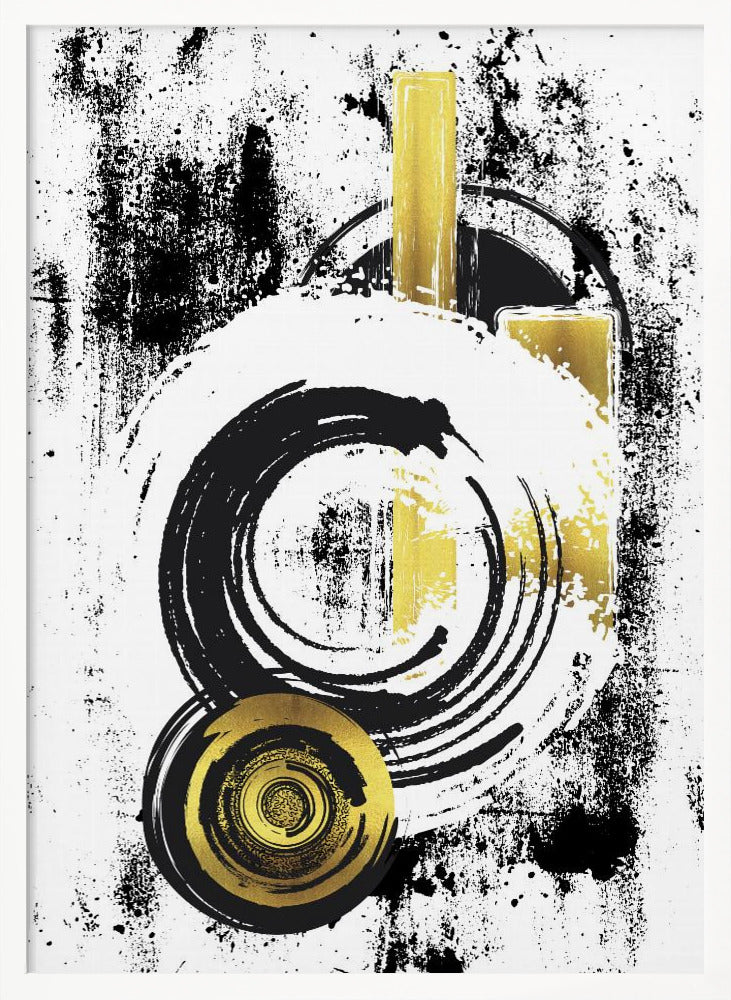 ABSTRACT ART Dynamic shapes Poster