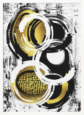 Abstract Painting No. 2 | gold Poster