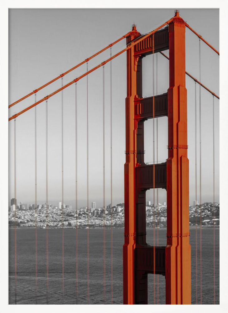 Golden Gate Bridge in Detail Poster