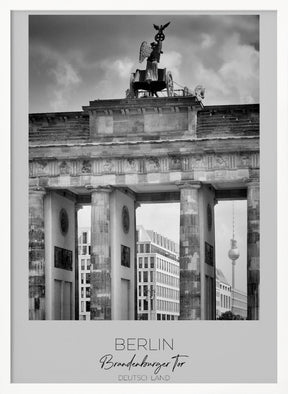 In focus: BERLIN Brandenburg Gate Poster