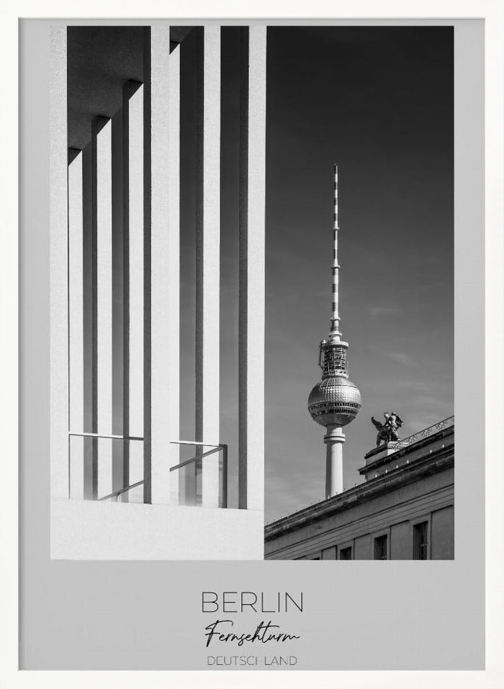 In focus: BERLIN Television Tower &amp; Museum Island Poster